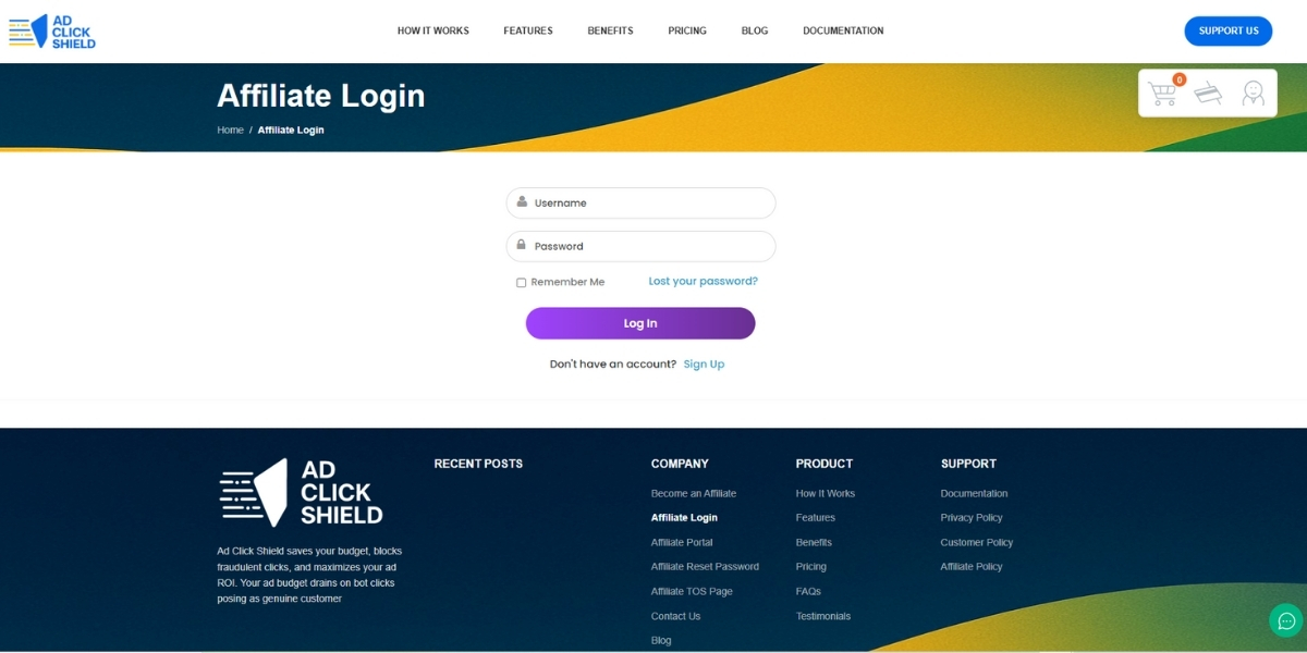 Affiliate Program | Ad Click Shield 3